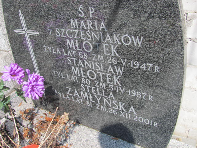 Stanisław Młotek Warszawa Czerniakowski - Grobonet - Wyszukiwarka osób pochowanych