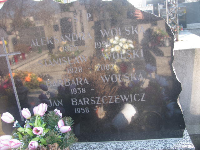 Barbara Wolska 1938 Warszawa Czerniakowski - Grobonet - Wyszukiwarka osób pochowanych