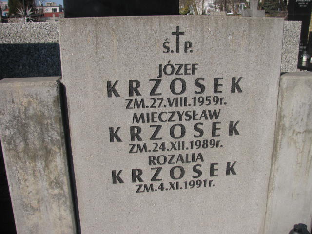 Mieczysław Krzosek Warszawa Czerniakowski - Grobonet - Wyszukiwarka osób pochowanych