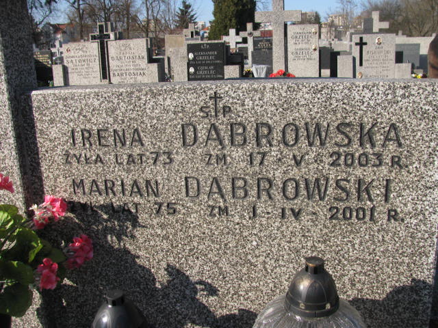 Marian Dąbrowski Warszawa Czerniakowski - Grobonet - Wyszukiwarka osób pochowanych