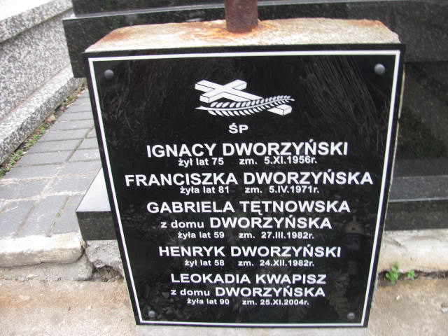 Henryk Dworzyński Warszawa Czerniakowski - Grobonet - Wyszukiwarka osób pochowanych