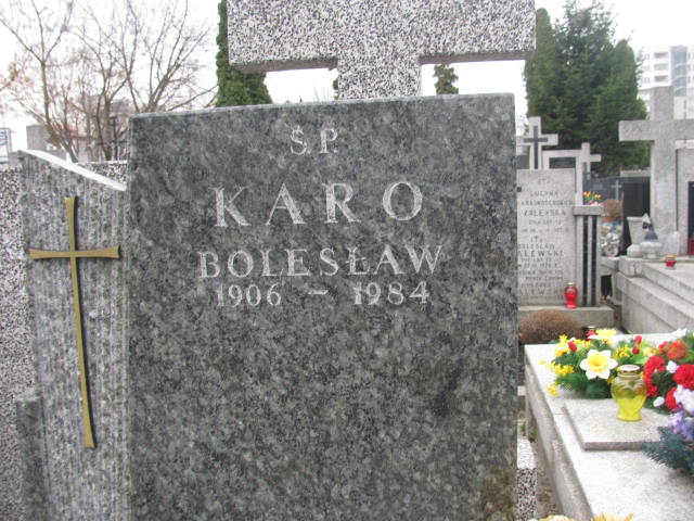 Bolesław Karo 1906 Warszawa Czerniakowski - Grobonet - Wyszukiwarka osób pochowanych