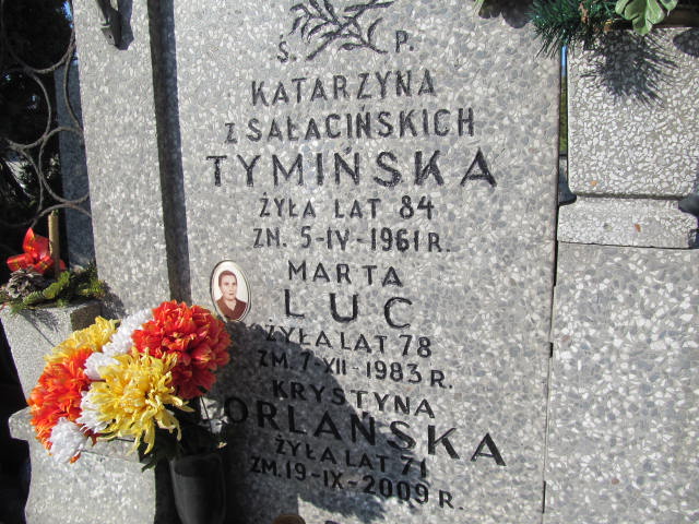 Katarzyna Tymińska Warszawa Czerniakowski - Grobonet - Wyszukiwarka osób pochowanych