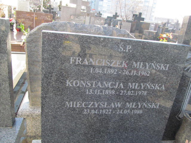 Franciszek Młyński 1892 Warszawa Czerniakowski - Grobonet - Wyszukiwarka osób pochowanych